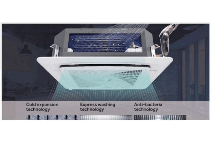 Điều Hòa Âm Trần Cassette AQUA 1 Chiều 18.000 BTU AQA-NU18TRA/AQA-NC18TRN/PB-950QB