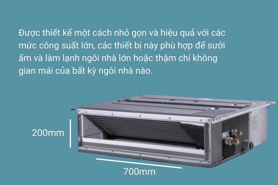Dàn lạnh giấu trần nối ống gió điều hòa Multi Daikin Inverter 21.000BTU CDXM60RVMV