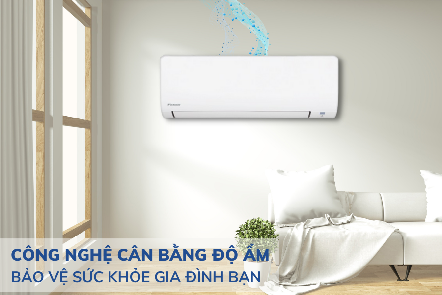 Công nghệ cân bằng độ ẩm trên điều hòa Daikin