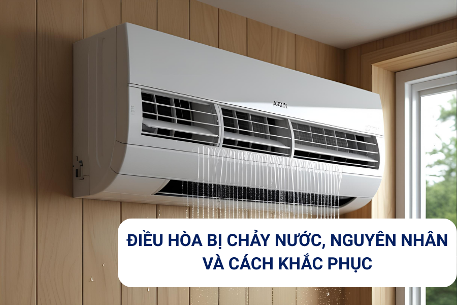 Điều hòa bị chảy nước, nguyên nhân và cách khắc phục