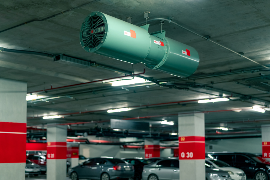 Những điểm lưu ý khi thiết kế thông gió tầng hầm gửi xe
