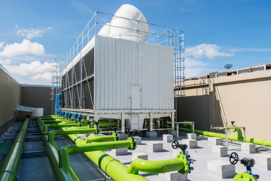 Ý nghĩa đường cân bằng nước giữa các cụm tháp giải nhiệt hệ thống Water Chiller