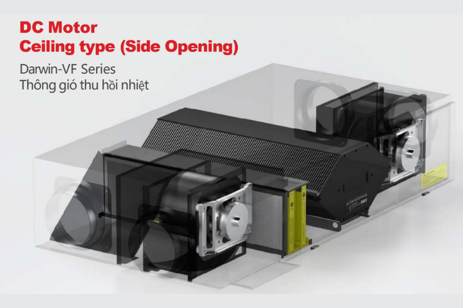 Quạt thông gió thu hồi nhiệt Kodisen Darwin-VF2.5