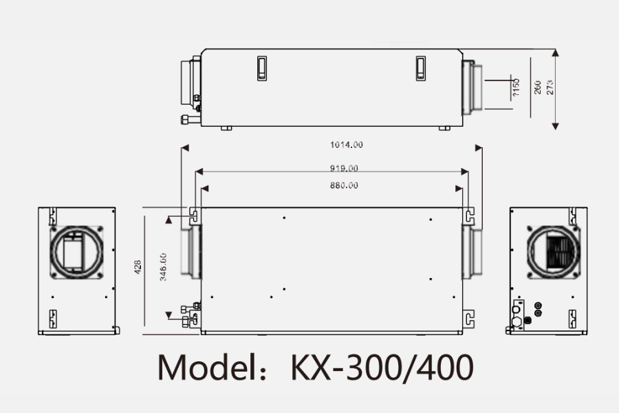 Máy cấp ẩm âm trần nối ống Kodisen KX-400