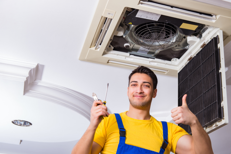 5 Bước Vệ Sinh Điều Hòa Âm Trần Nối Ống Gió Đúng Cách