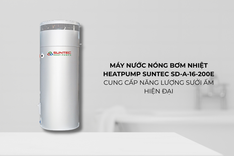 Máy nước nóng bơm nhiệt heatpump Suntec SD-A-16-200E